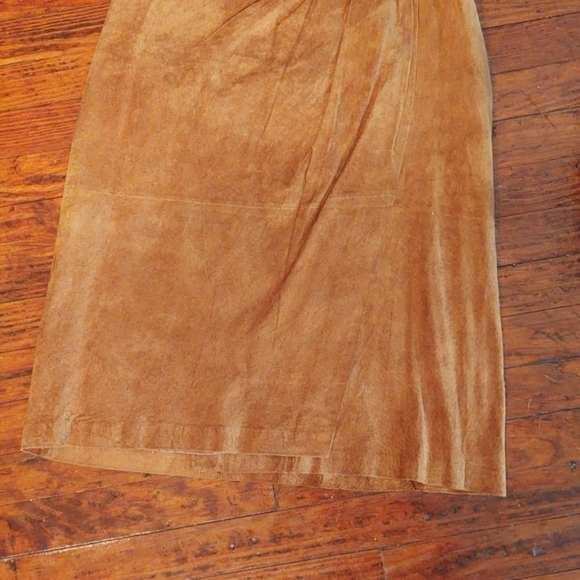 Bagatelle Leather/suede Knee-length Skirt Sz 10 - Picture 5 of 7